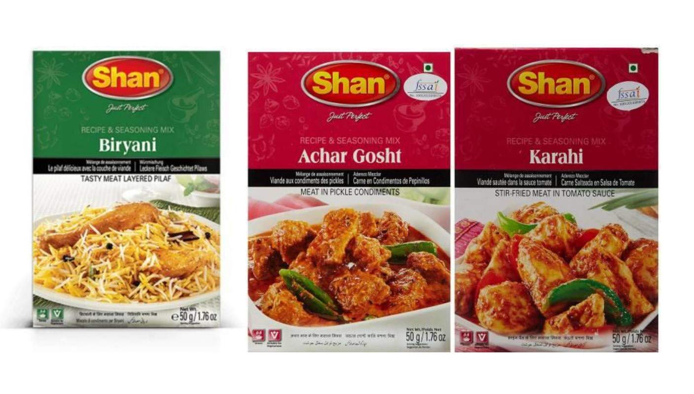 Shan Masala Pack of 3 Flavours (3X2) ( Pack of 6 Pcs)