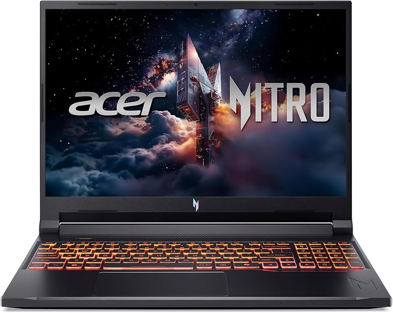portátil para juegos Nitro V | Procesador Intel Core 7 240H | GPU para portátil NVIDIA GeForce RTX 5060 | Pantalla WUXGA IPS de 16" 180 Hz | 16 GB DDR5 | SSD Gen 4 de 512 GB | Wi-Fi 6 | KB retroiluminado | ANV16-72-70F4