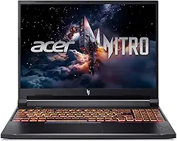 Acer Laptop para jogos Nitro V | Processador Intel Core Ultra 9 270H | GPU para laptop NVIDIA GeForce RTX 5070 | Tela WUXGA IPS 180Hz de 16 polegadas | DDR5 de 32 GB | SSD Gen 4 de 1 TB | Wi-Fi 6 | KB