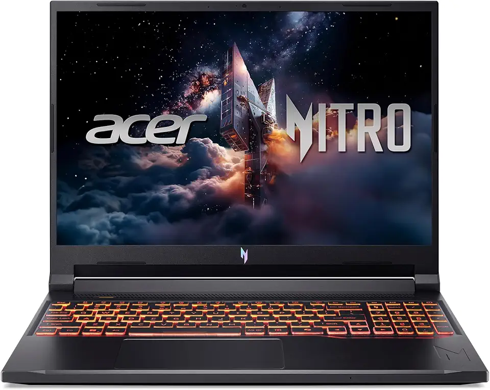 Acer Laptop para jogos Nitro V | Processador Intel Core Ultra 9 270H | GPU para laptop NVIDIA GeForce RTX 5070 | Tela WUXGA IPS 180Hz de 16 polegadas | DDR5 de 32 GB | SSD Gen 4 de 1 TB | Wi-Fi 6 | KB