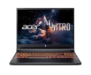 Acer Laptop para jogos Nitro V | Processador Intel Core Ultra 9 270H | GPU para laptop NVIDIA GeForce RTX 5070 | Tela WUXGA IPS 180Hz de 16 polegadas | DDR5 de 32 GB | SSD Gen 4 de 1 TB | Wi-Fi 6 | KB