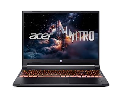 Acer Laptop para jogos Nitro V | Processador Intel Core Ultra 9 270H | GPU para laptop NVIDIA GeForce RTX 5070 | Tela WUXGA IPS 180Hz de 16 polegadas | DDR5 de 32 GB | SSD Gen 4 de 1 TB | Wi-Fi 6 | KB