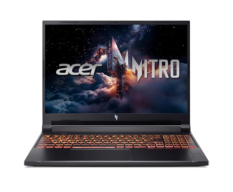 Acer Laptop para jogos Nitro V | Processador Intel Core Ultra 9 270H | GPU para laptop NVIDIA GeForce RTX 5070 | Tela WUXGA IPS 180Hz de 16 polegadas | DDR5 de 32 GB | SSD Gen 4 de 1 TB | Wi-Fi 6 | KB
