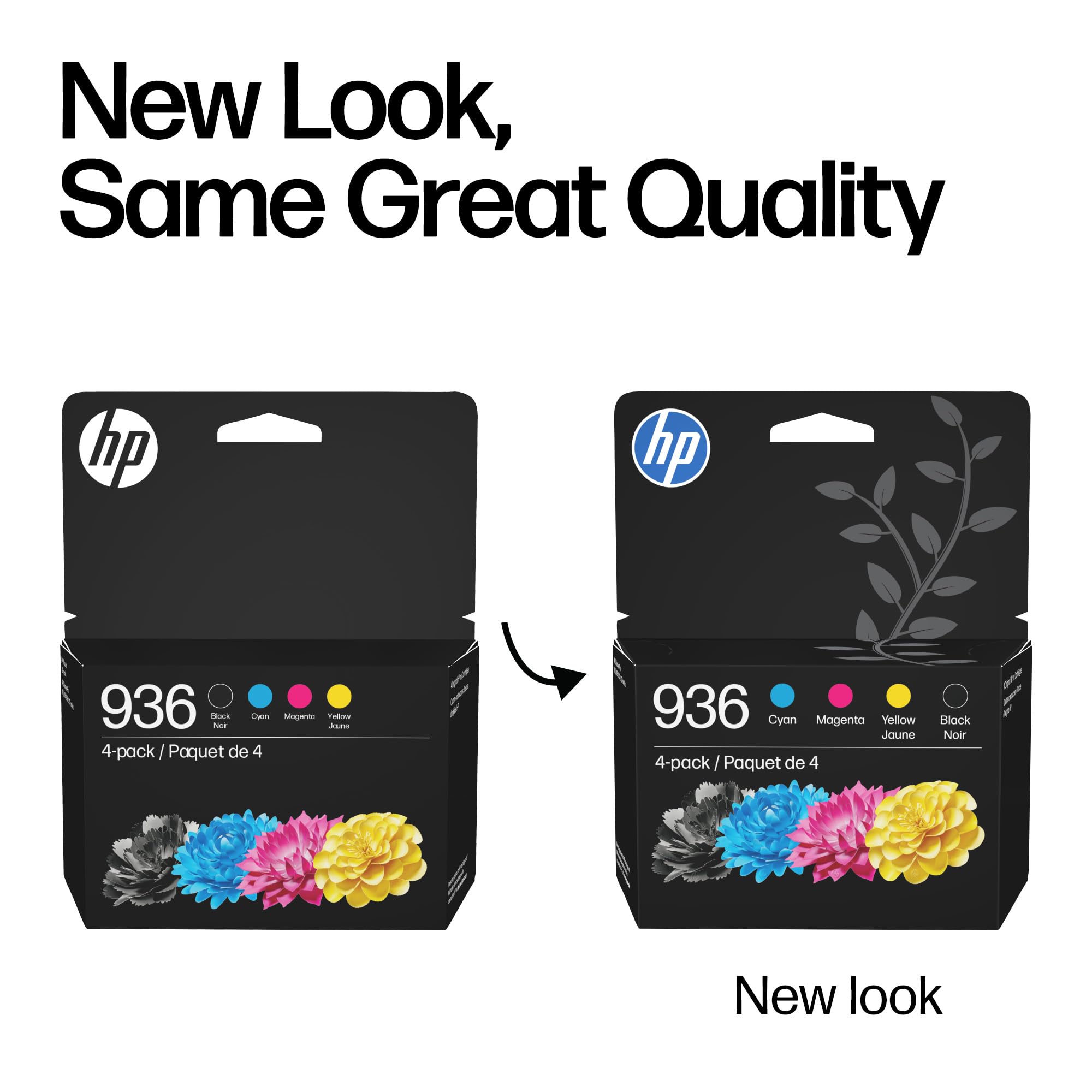 Amazon.co.jp: HP 936 ブラック、シアン、マゼンタ、イエローインク