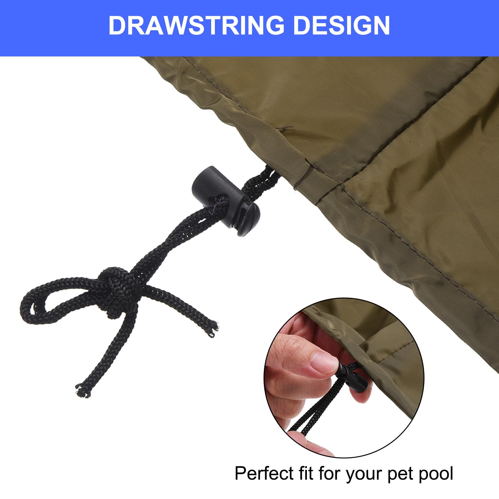 PATIKIL 96.5x96.5x11.8 inch Square Hot Tub Cover - Image 4