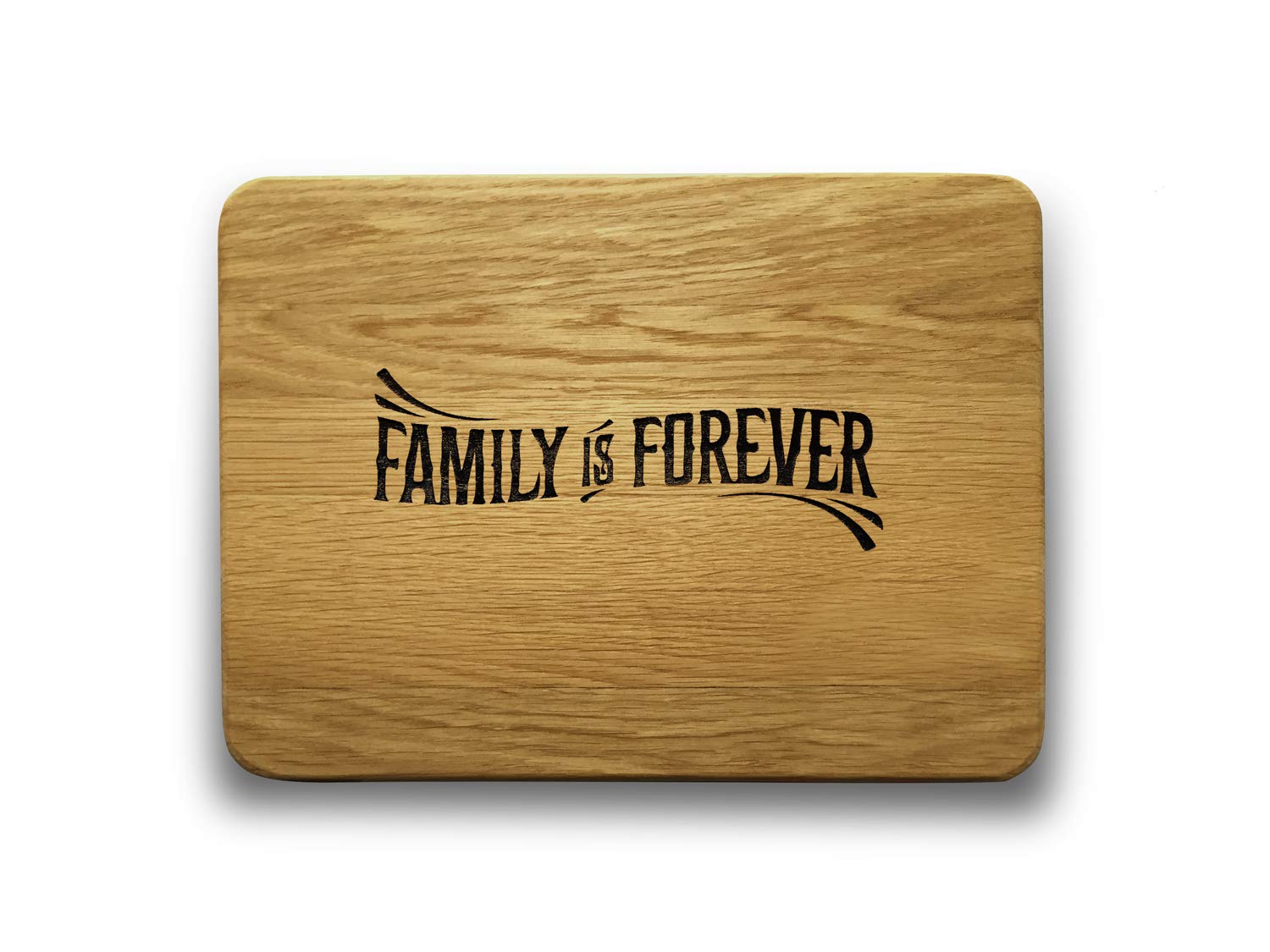 Engraved House "Family" Oak Wood Chopping Board