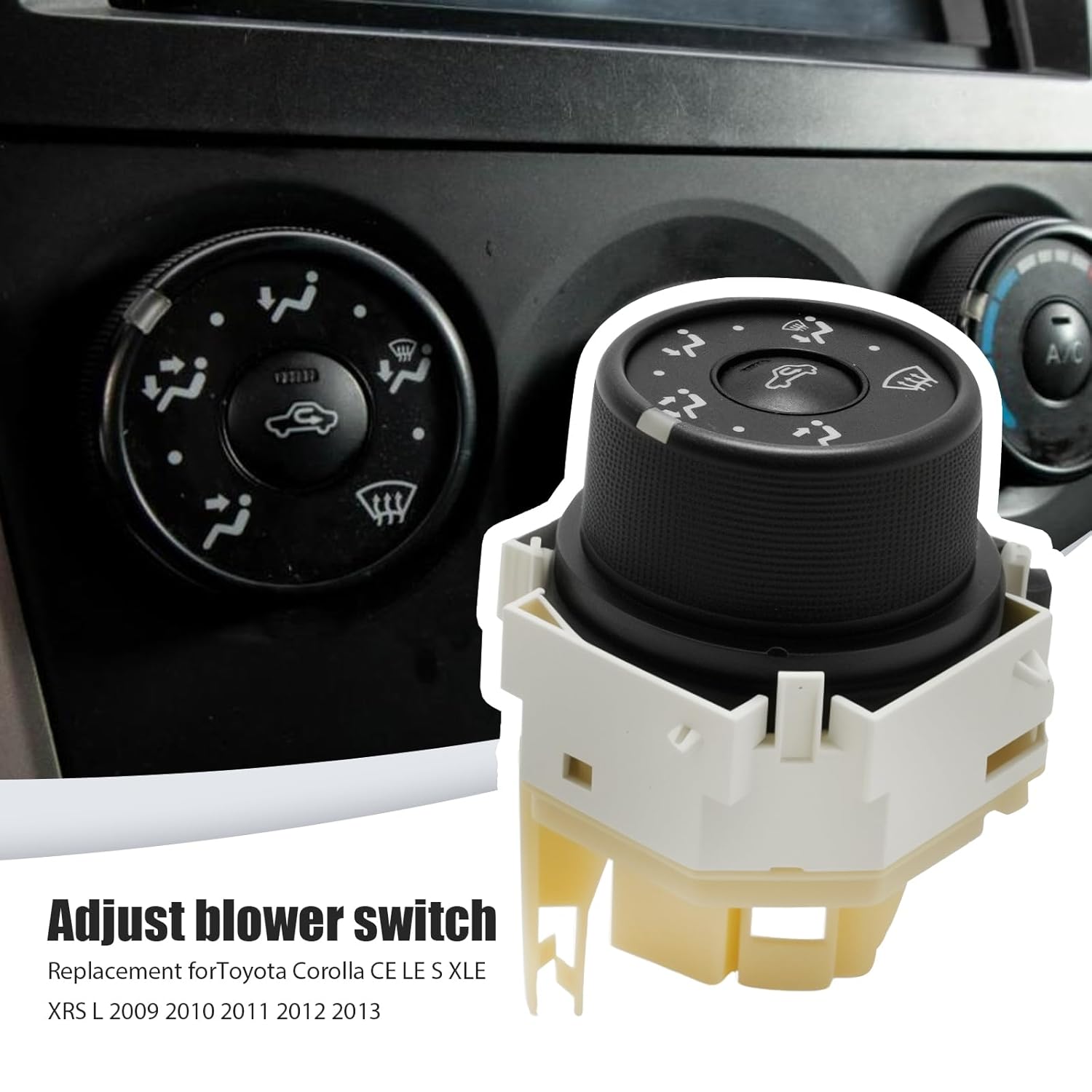 SYOWADA 55901-12220 HVAC AC Blower Switch Climate Mode Control, Replacement for Toyota Corolla CE LE S XLE XRS L 2009-2013, Replaces 55901-02030 55901-02060 55901-75D357