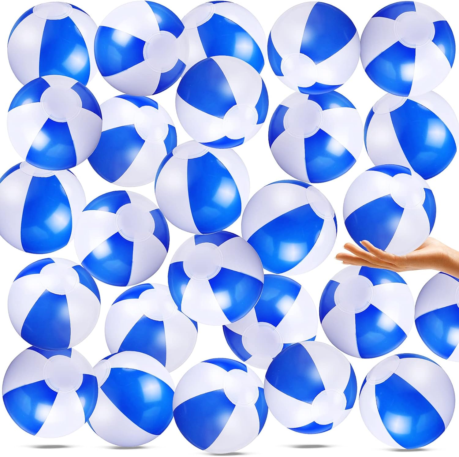 Zhanmai 100 Pack Inflatable Beach Balls 5 Inch Summer Beach Ball Pool Party Toy for Kids and Adults Blow Up for Party Favor Daily Game Toys Birthday Decorations (Fresh Color)