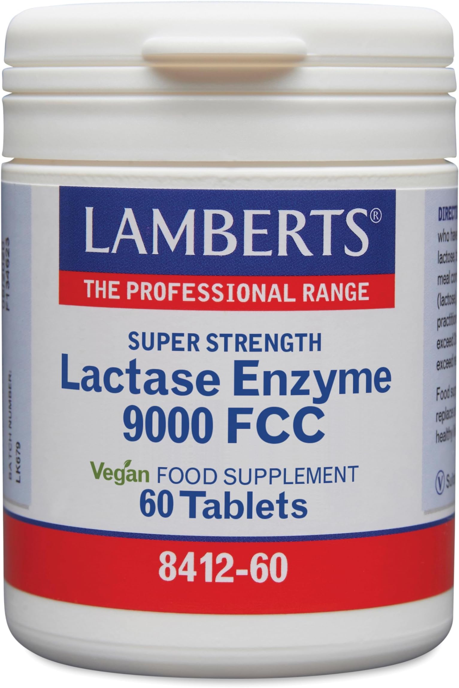 Lamberts Lactase Complex 200mg - 60 Tablets