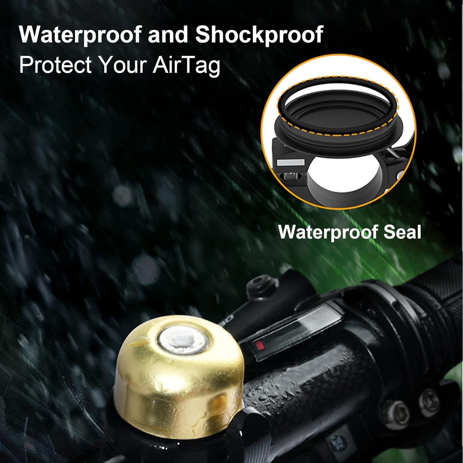 5 Pcs 自転車ベル盗難防止 - 盗難防止用自転車アクセサリー、大音量自転車ホーン | 防水バイクアラーム自転車アクセサリースーパ