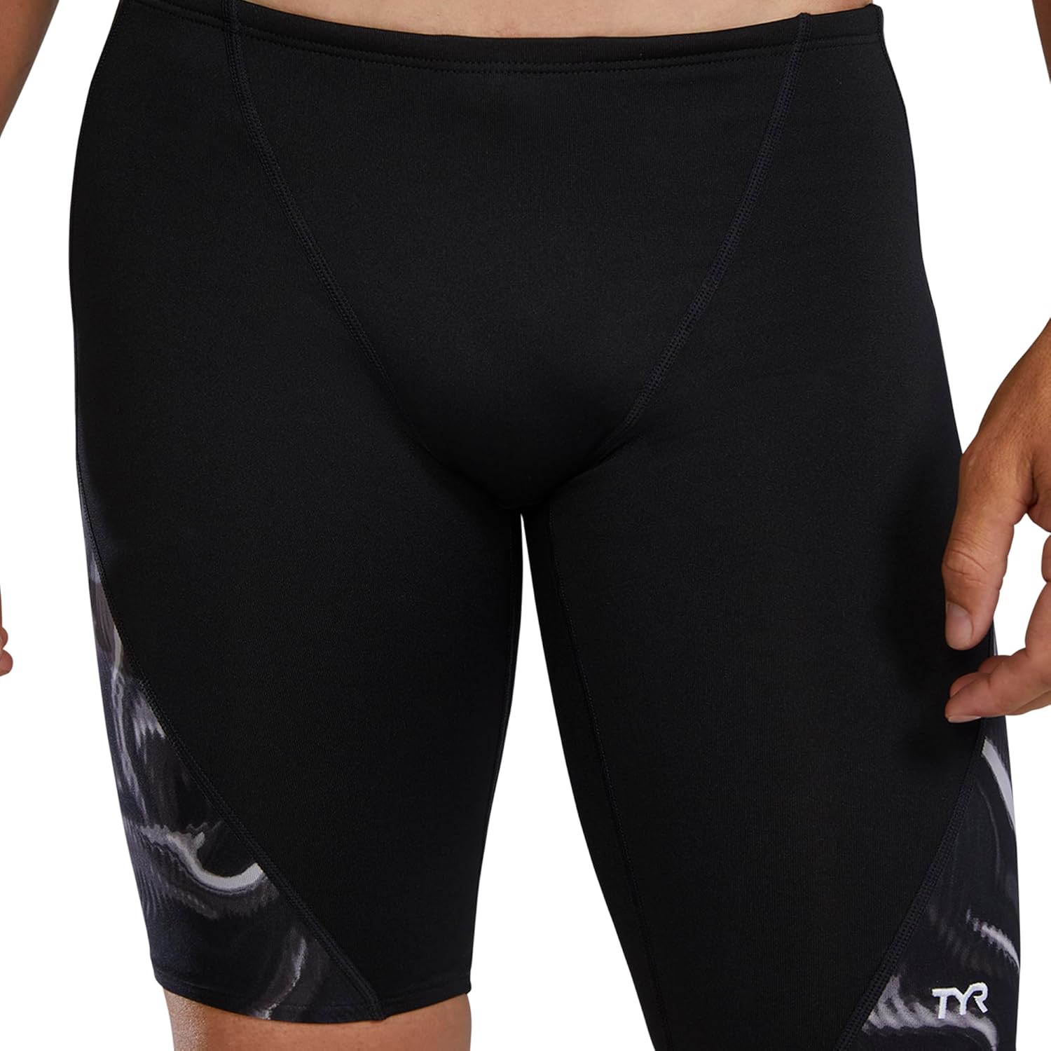 TYR Mens Men's Waveform Durafast Elite Blade Splice Jammer