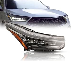 Evan-Fischer Passenger Side LED Headlight For Acura RDX 2016-2018 – Direct Replacement With Bulbs, DOT/SAE
