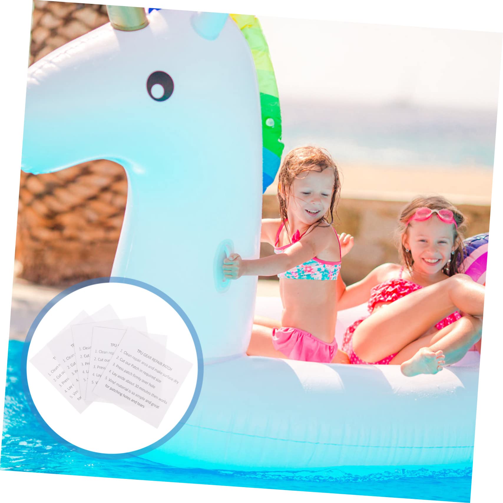 Veemoon 5 Sätze Tpu Reparaturflicken Teiliges Selbstklebend Für Aufblasbare Produkte Wie Schwimmringe Zelte Luftmatratzen Und Mehr Langlebig Und Temperaturbeständig 25 Stück * 5