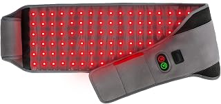 Comfytemp Red Light Therapy Belt, Infrared Light Therapy Device for Body, Wearable Near Infrared Light Wrap with Pulse for Back Waist Muscle Pain Relief, Improve Joint Inflammation, Gift for Women Men