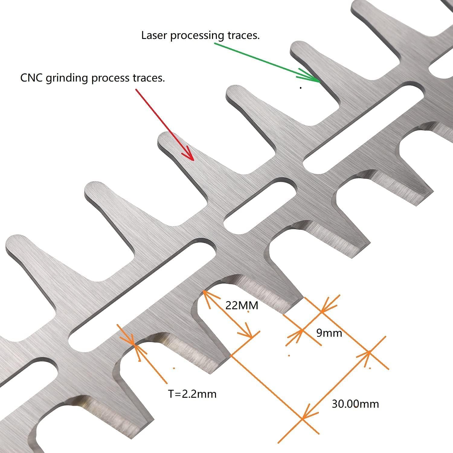 Pair of 24 inch Hedge Trimmer Blades Compatible with Stihl HS45 Hedge Trimmer 42287106051 395-407 4228-710-6051A 59-201