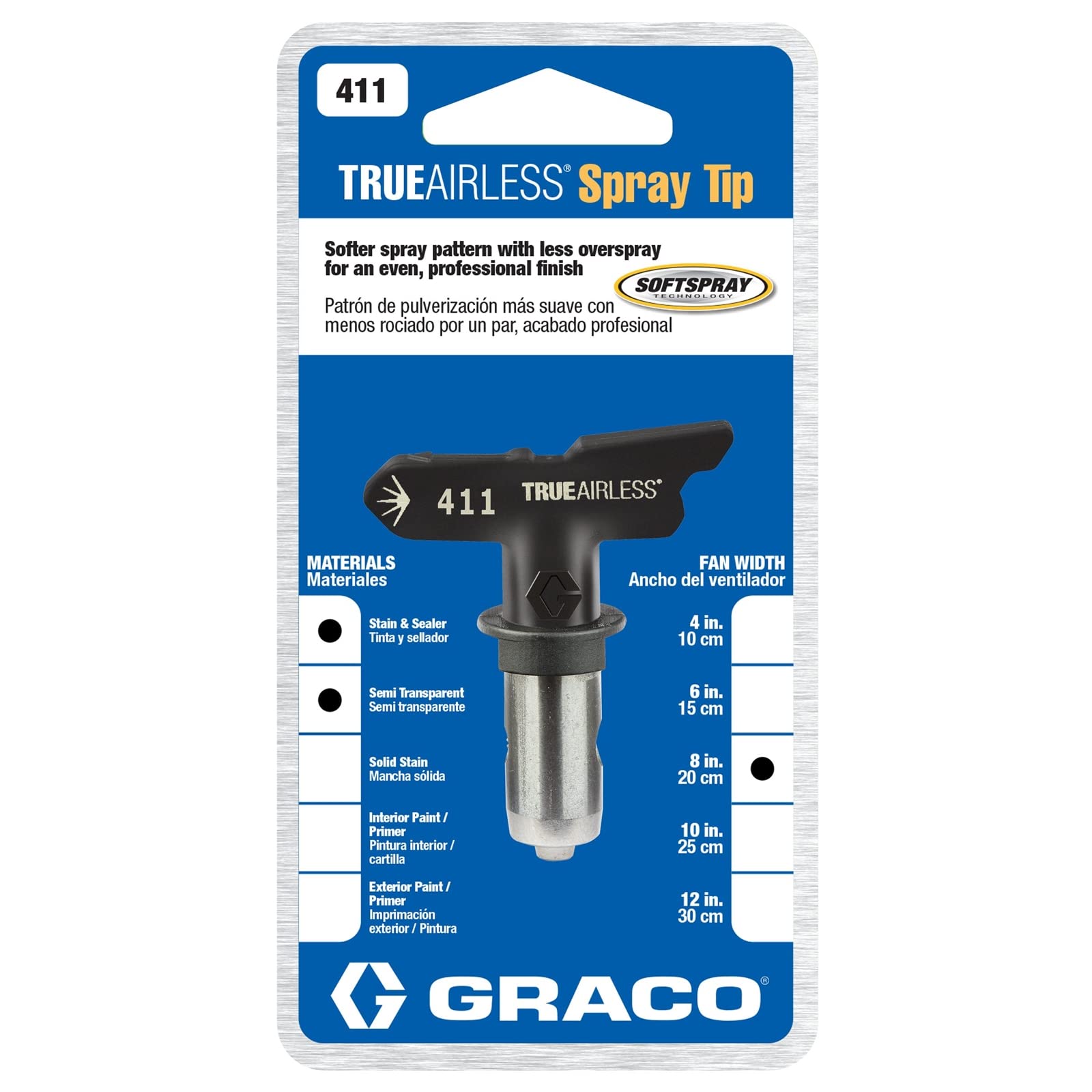 Graco TRA411 Dysza natryskowa TrueAirless 411 – do Magnum A20, A30, A45, A60, A80, A100, ProS19, ProS21