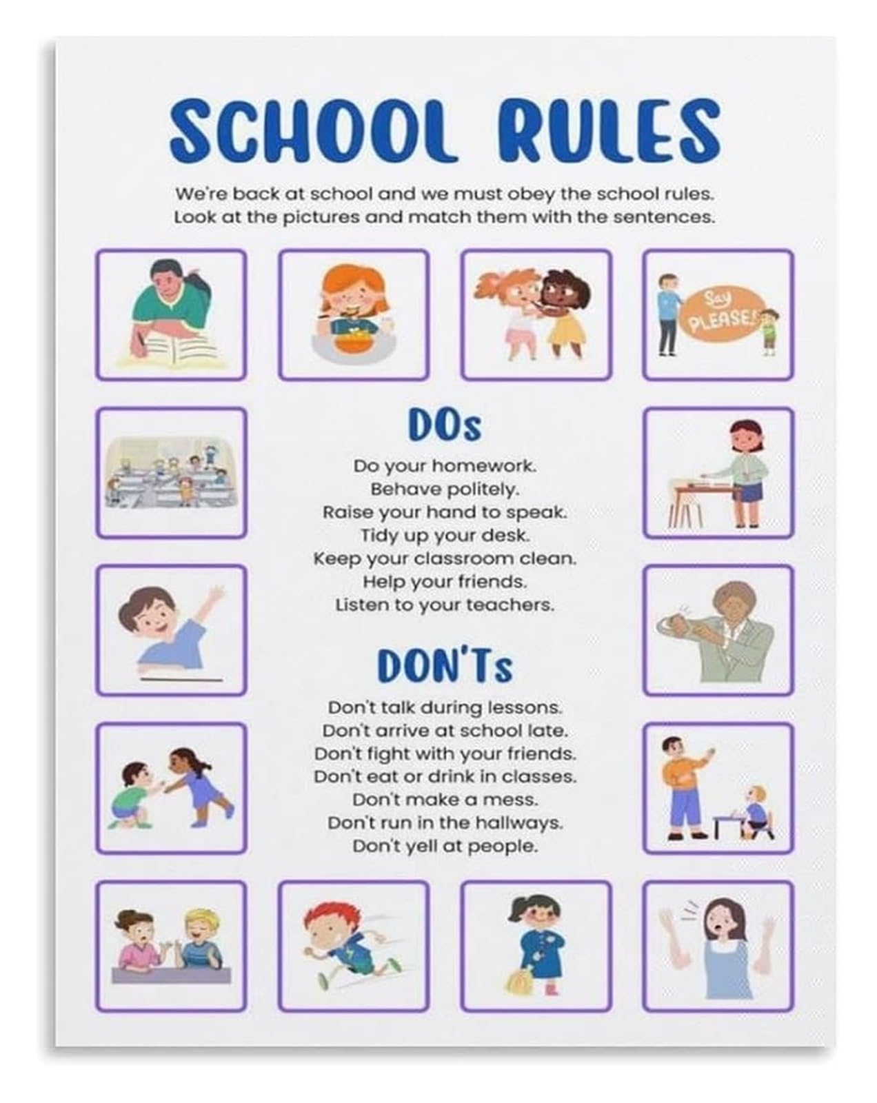 UYCUODLUY Noise Control Voice Level Chart Poster Classroom Management Tool Visual Reminder for Study Room Decor