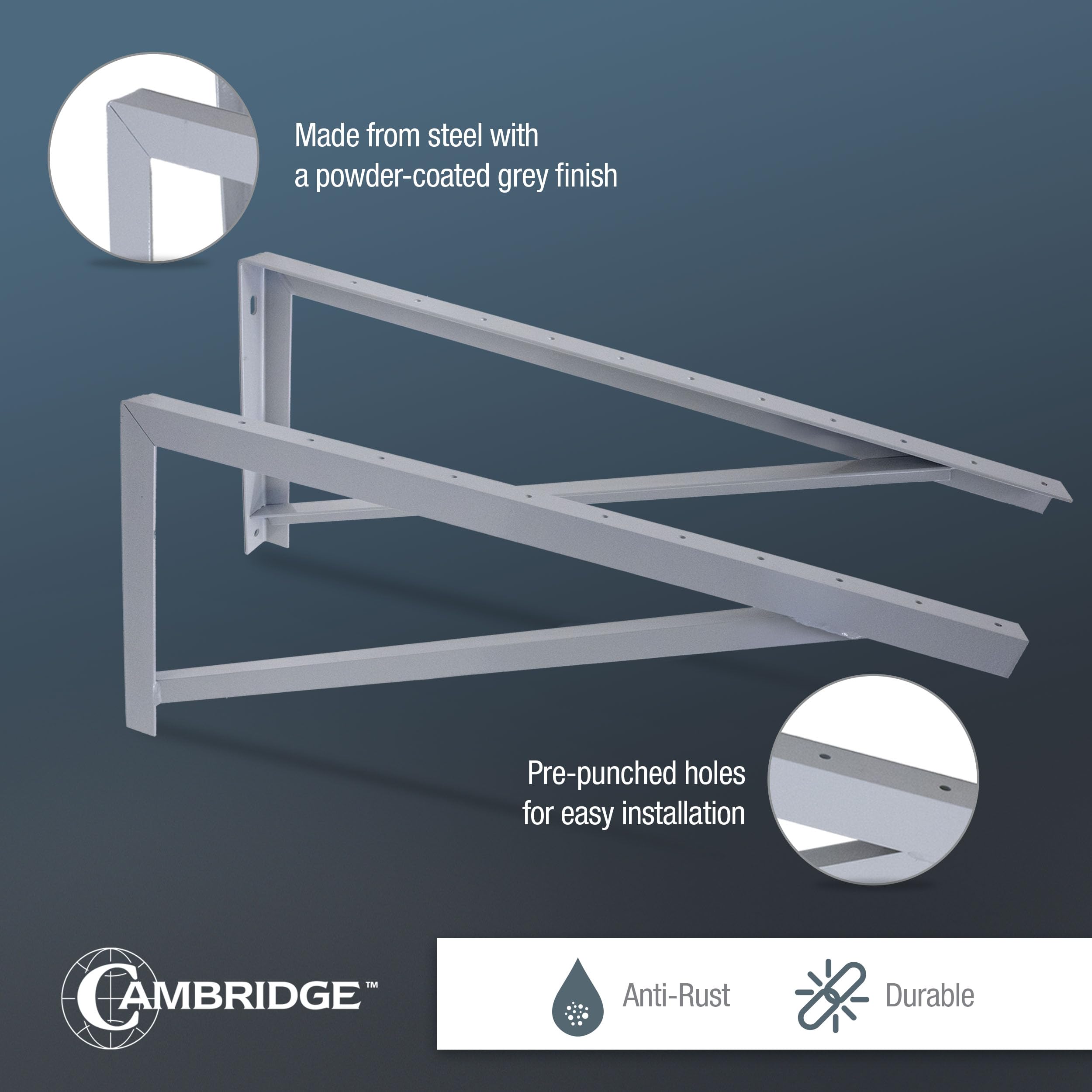 Cambridge Wall Brackets - Secure Mini Split AC -5