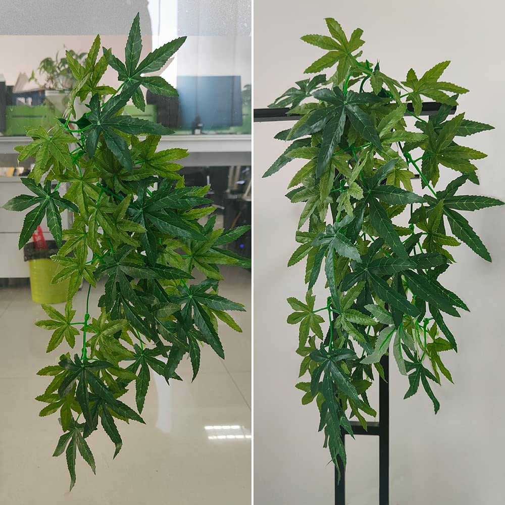 40cm/16in Plantes d'aquarium Végétaux Faux Plastique Artificiel Plantes d'herbe d'eau pour Fish Tank Aquarium Décor Plantes suspendues artificielles