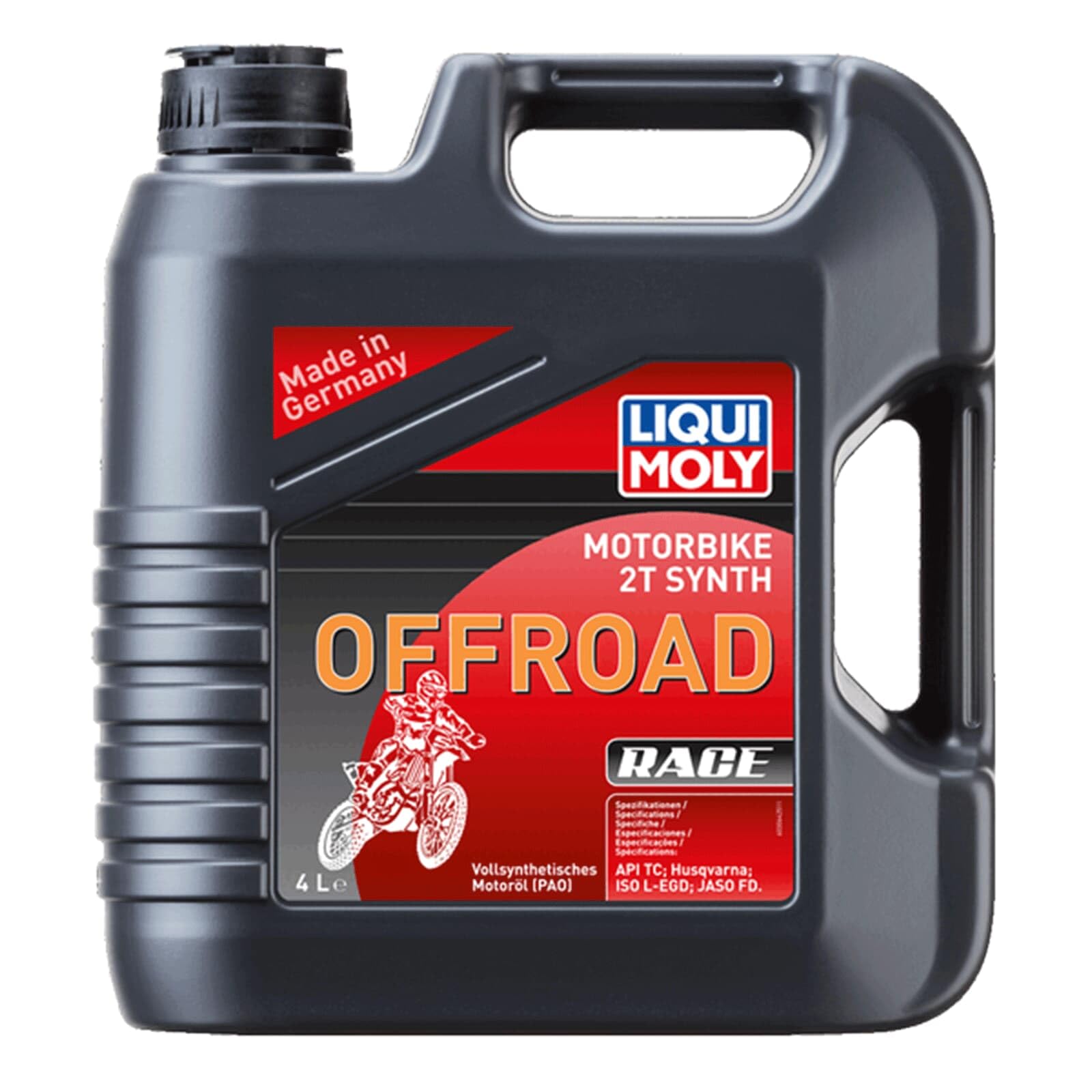 LIQUI MOLY Motorbike 2T Synth Offroad Race | 4 L | Aceite de 2 tiempos de motocicleta | 3064