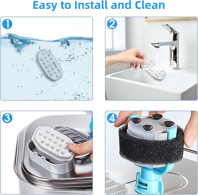 40 Filtros para Fuente de Agua para Gatos Eyehoce, Repuestos miniatura 3