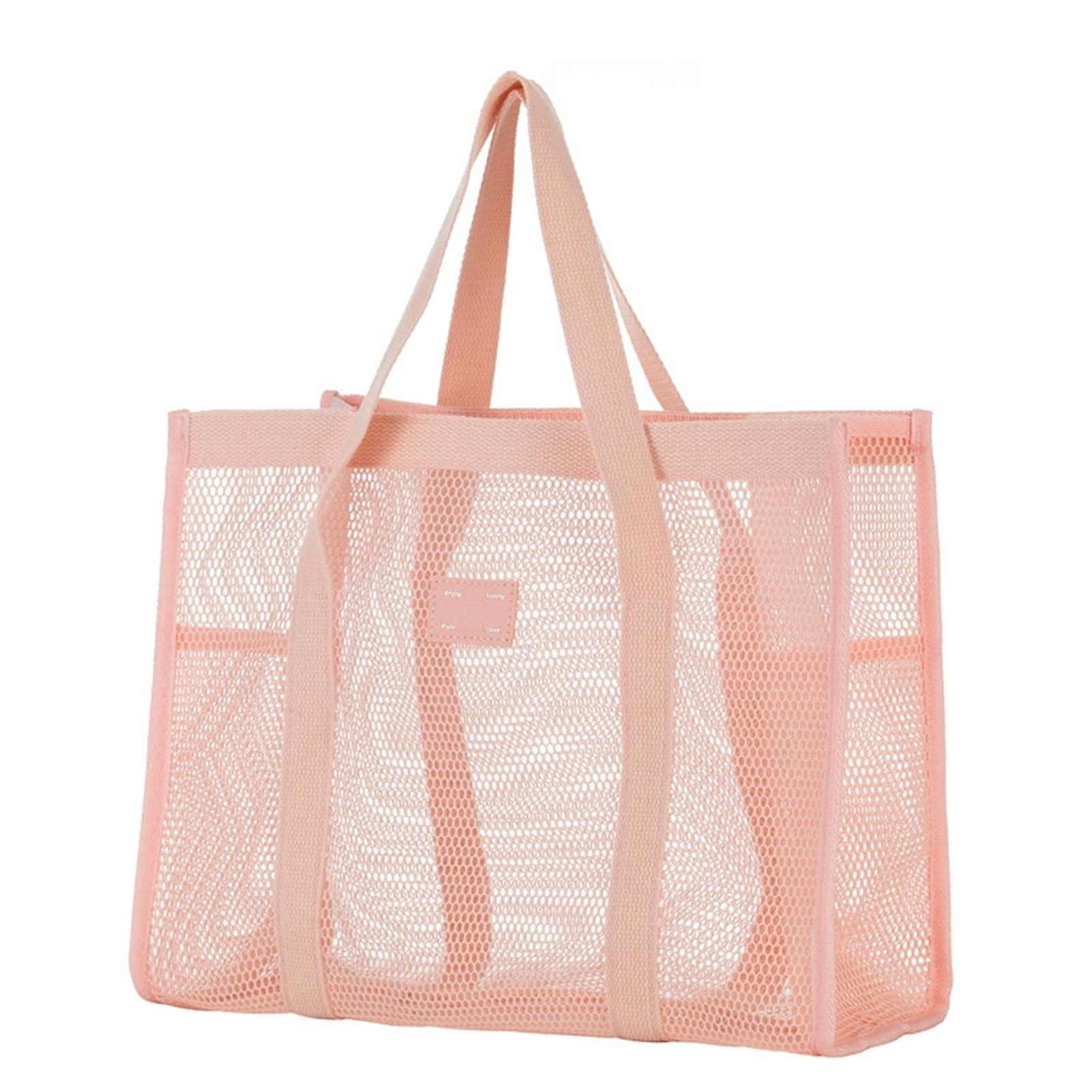 matumou Mesh Beach, Lightweight Large Capacity Storage, Hollow-Out Quick Drain Ultra Light Tote for Travel Toiletry