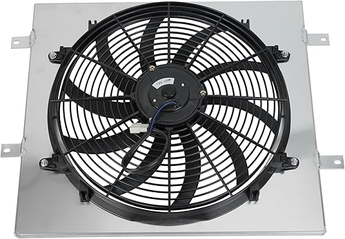 Miniatura 390 de Radiador de aluminio AA5052 de 3 filas compatible con Dodge Ram 2009-2021 1500 2500 3500 4000 V6 V8 Pickup AT/MT 3 filas,1 fila,Ventilador