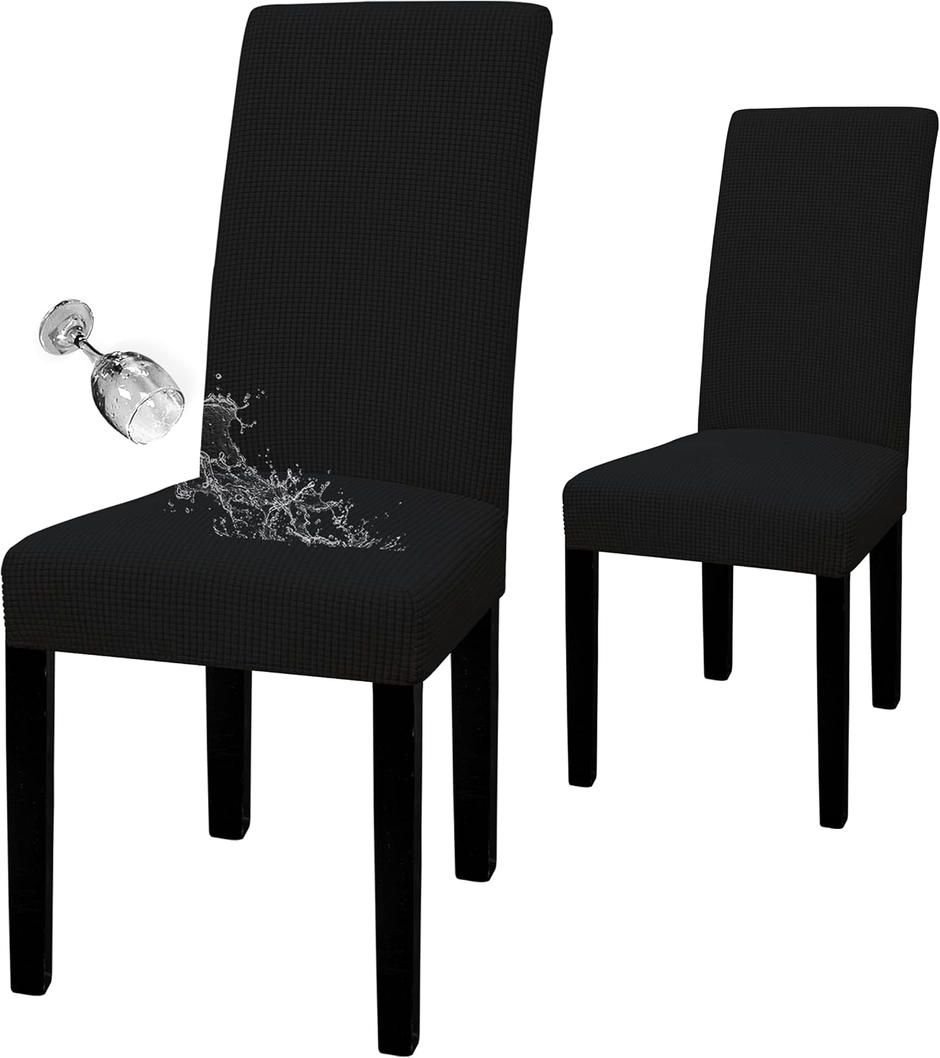 EasyGoing 100 Waterproof Dining Room Chair Cover Set of 2