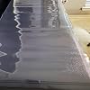 Clear PVC Table Cover Protector 24x41 inchs 60x105 cm, 2 mm Thickness Translucent Frosted, Vinal Table Scratch Resistant Cover Mat, Desk Plastic Table Pads, Transparent Table Surface Protector