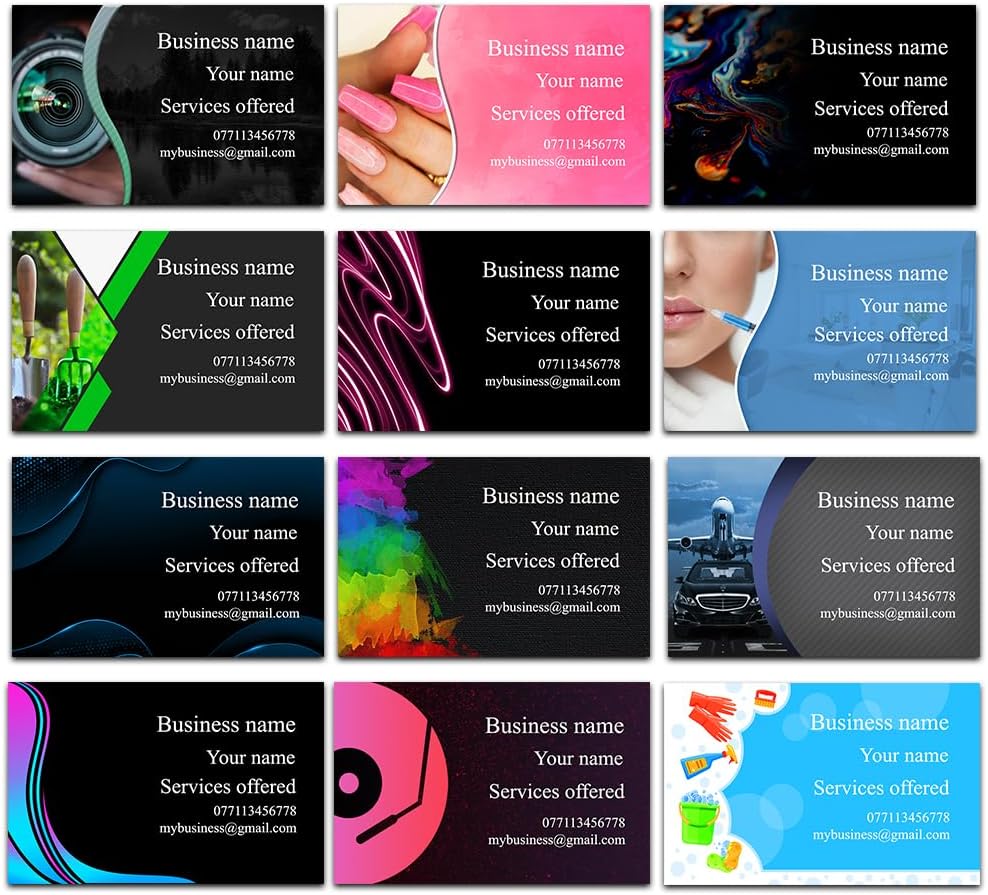 Business Cards Custom Personalised Printed Business Card