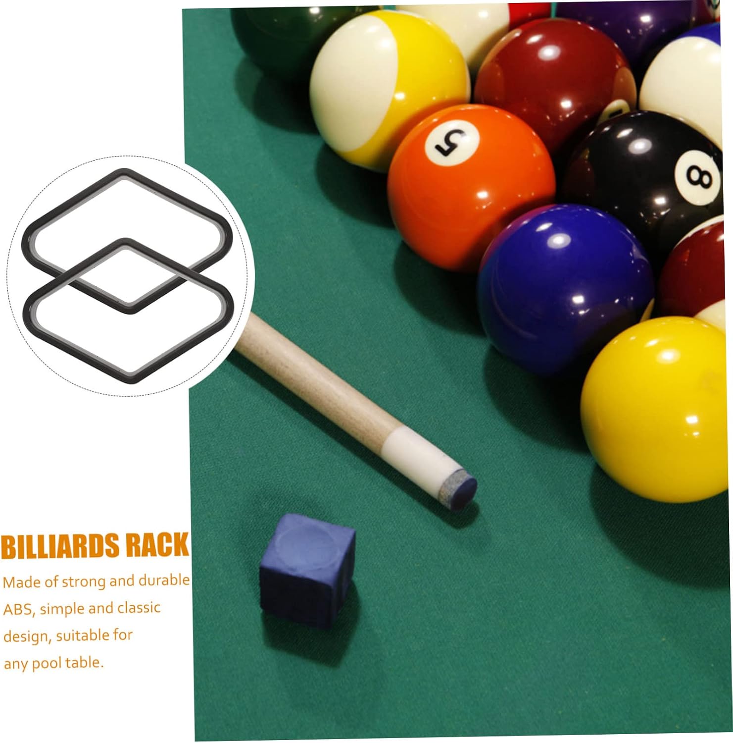 POPETPOP 2pcs Pool Table Accessory Snooker Fixing Rack Billiard Ball Holder Rack for Billiards