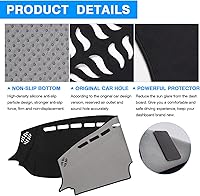 Vista 6 de Autorder Tapete de cubierta de salpicadero para Dodge Ram 1500 2500 3500 2023 2024 2025 Accesorios Cubierta de tablero de franela para salpicadero