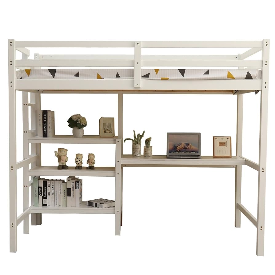 Amazon｜OSLEEP ロフトベッド 木製 ハイタイプ 高さ170cm 耐荷重