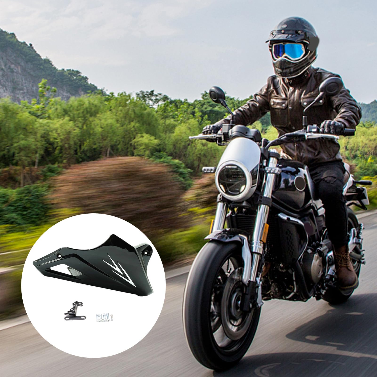 Paracapezzoli Moto Protezione Paracalore Motore | Inferiori Per Protezione Agenti Atmosferici Estetica Pendolarismo Viaggi Lunghi