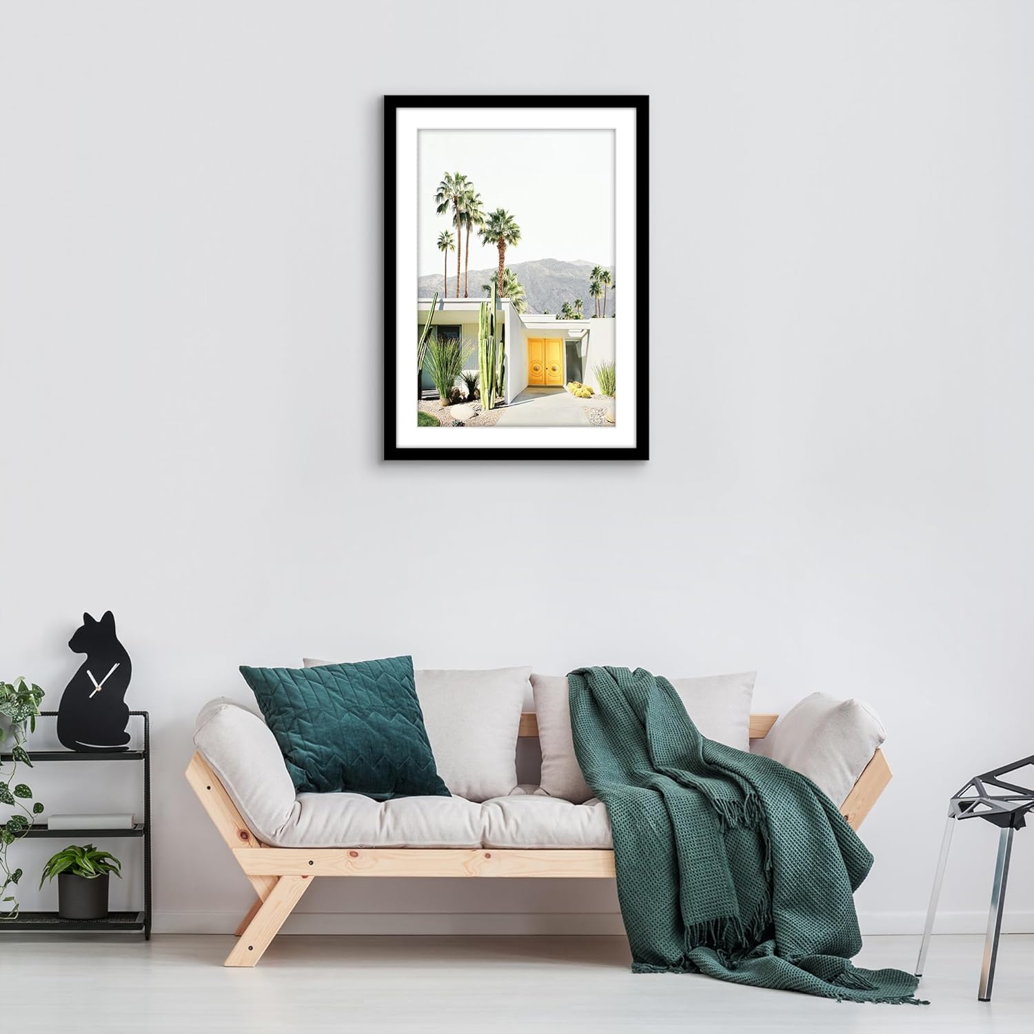 Americanflat 24x34 Poster Frame with Polished Plexiglass - Use as 20x30 Frame with Mat or Display 24x34 Photo Without Mat - Epic Collection - Wide Picture Frames for Wall Display - Black