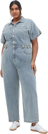 City Chic Plus Size Boiler Suit - Karsyn