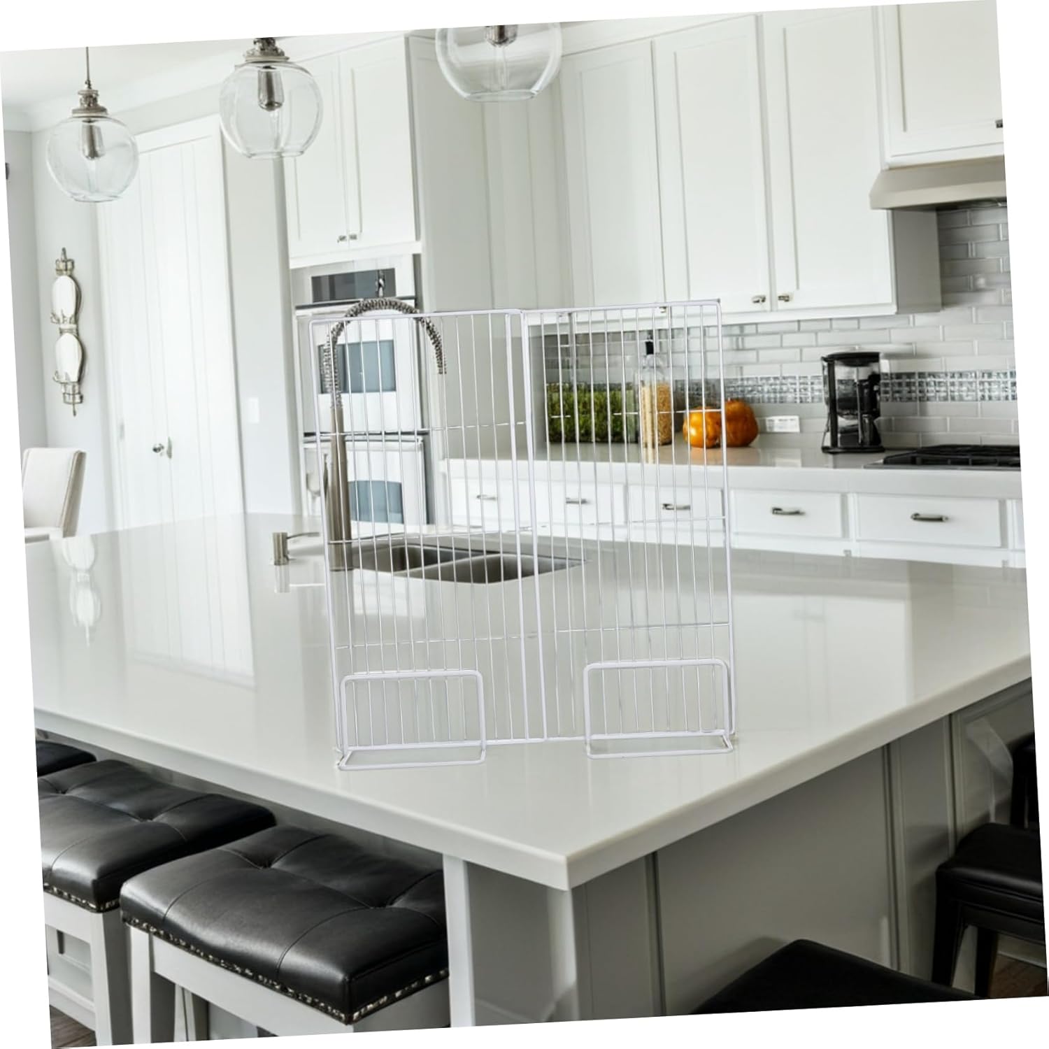 Adjustable Wire Freezer Shelf Rack for Efficient Food Organization Antislip Partition for Household Supermarket Use