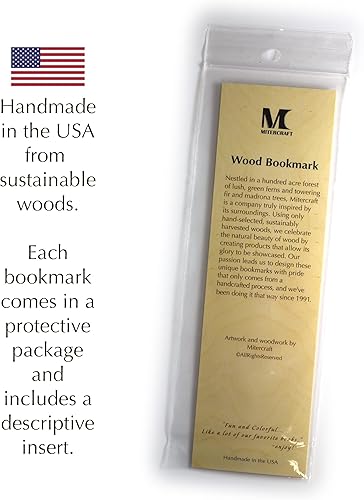 Miniatura 4 de Marcador de libros de madera grabado hecho a mano con código Konami, también disponible personalizado, fabricado en Estados Unidos