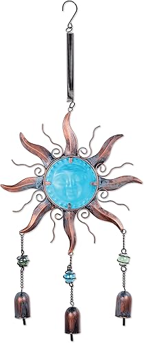 Sunset Vista Designs Decoración colgante animosa del sol zen azul