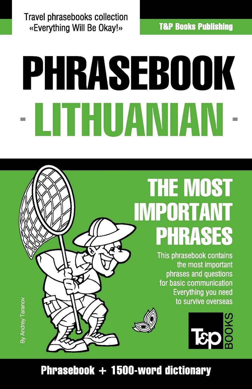 English-Lithuanian phrasebook & 1500-word dictionary: 209 (American English Collection)