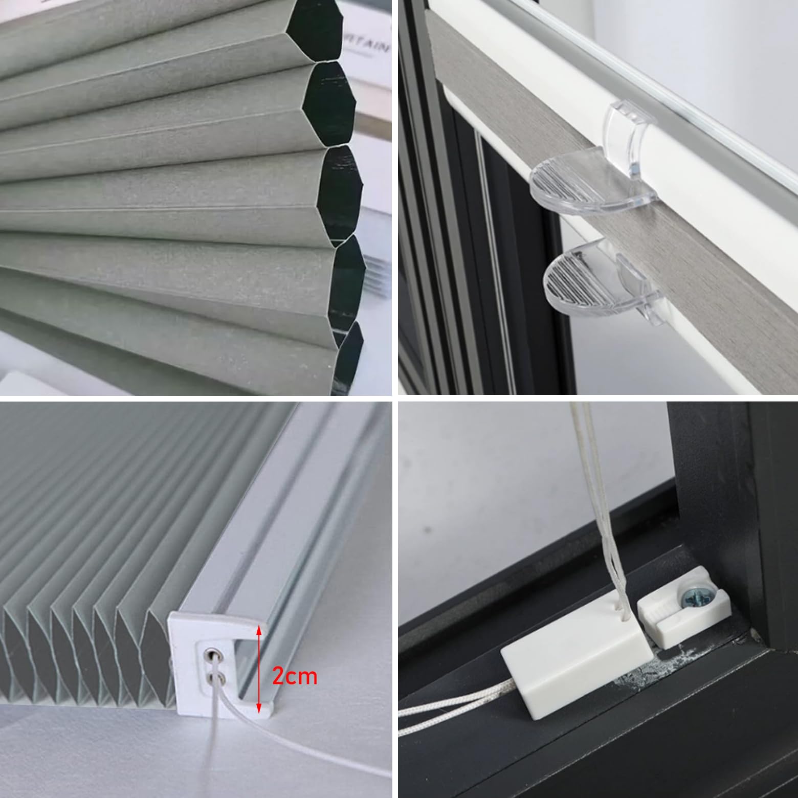 Amazon｜XJLXKLWG ハニカムシェード ハニカムスクリーン 窓用ハニカム