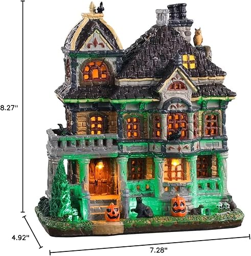 Miniatura 2 de Lemax Grimsbury Haunted House, con adaptador de 4.5V #05609