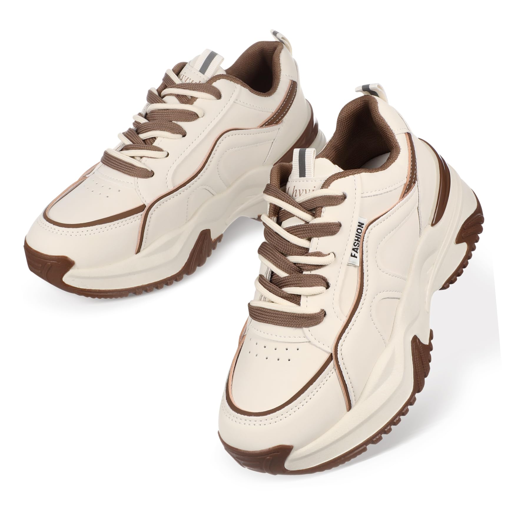 Zapatillas de tenis de cuero UPKOCH para mujer: calzado ligero y cómodo para gimnasio. 8