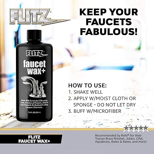 Miniatura 4 de Flitz Cera para llave WAXX Plus - Botella de 7.6oz fabricada en EE. UU., limpiador y abrillantador para llaves a base de agua para manchas de agua,