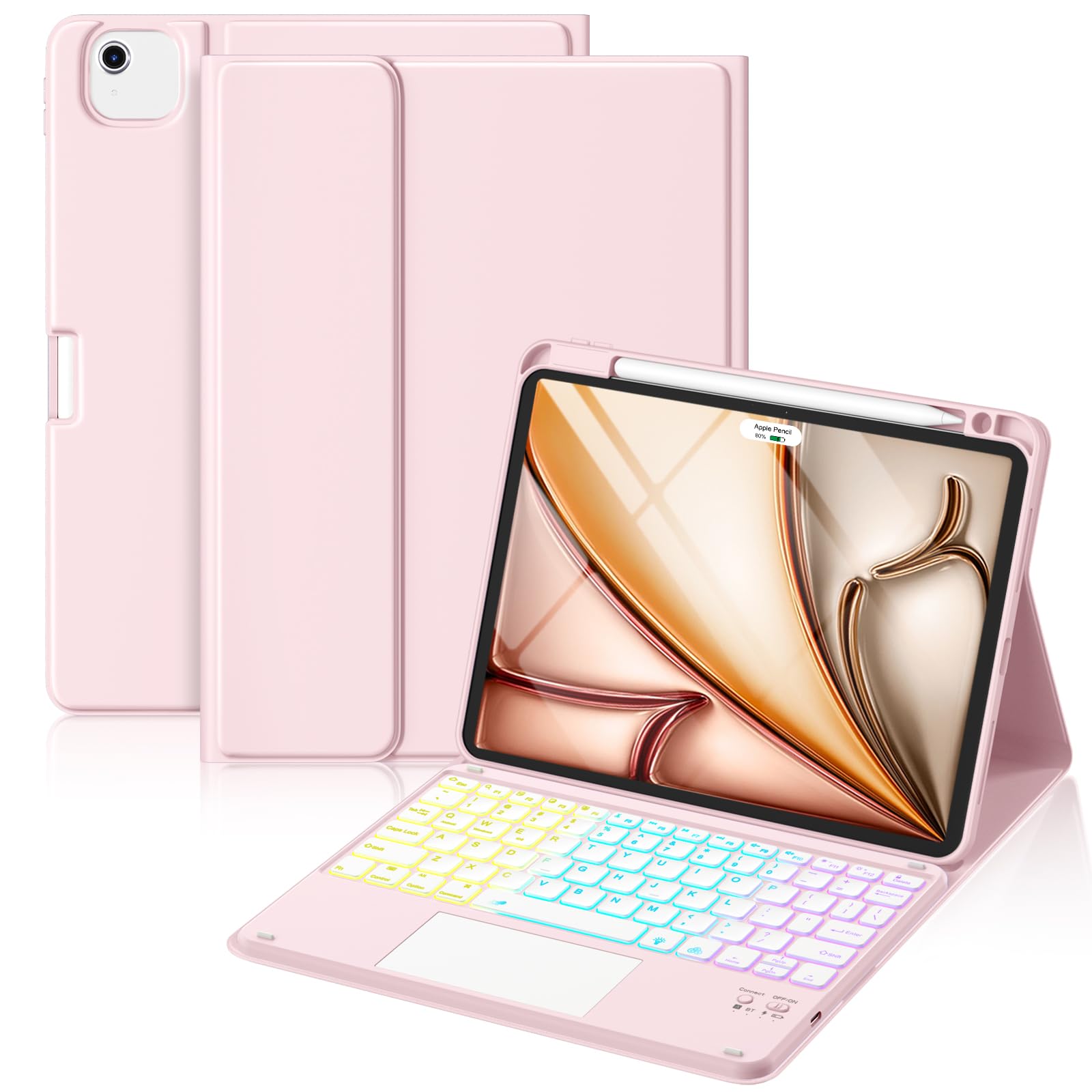 【箱あり】iPad Air11㌅Apple pencil Keyboardセット Amazon.com: ZENLU iPad Case with Keyboard Detachable for iPad Air