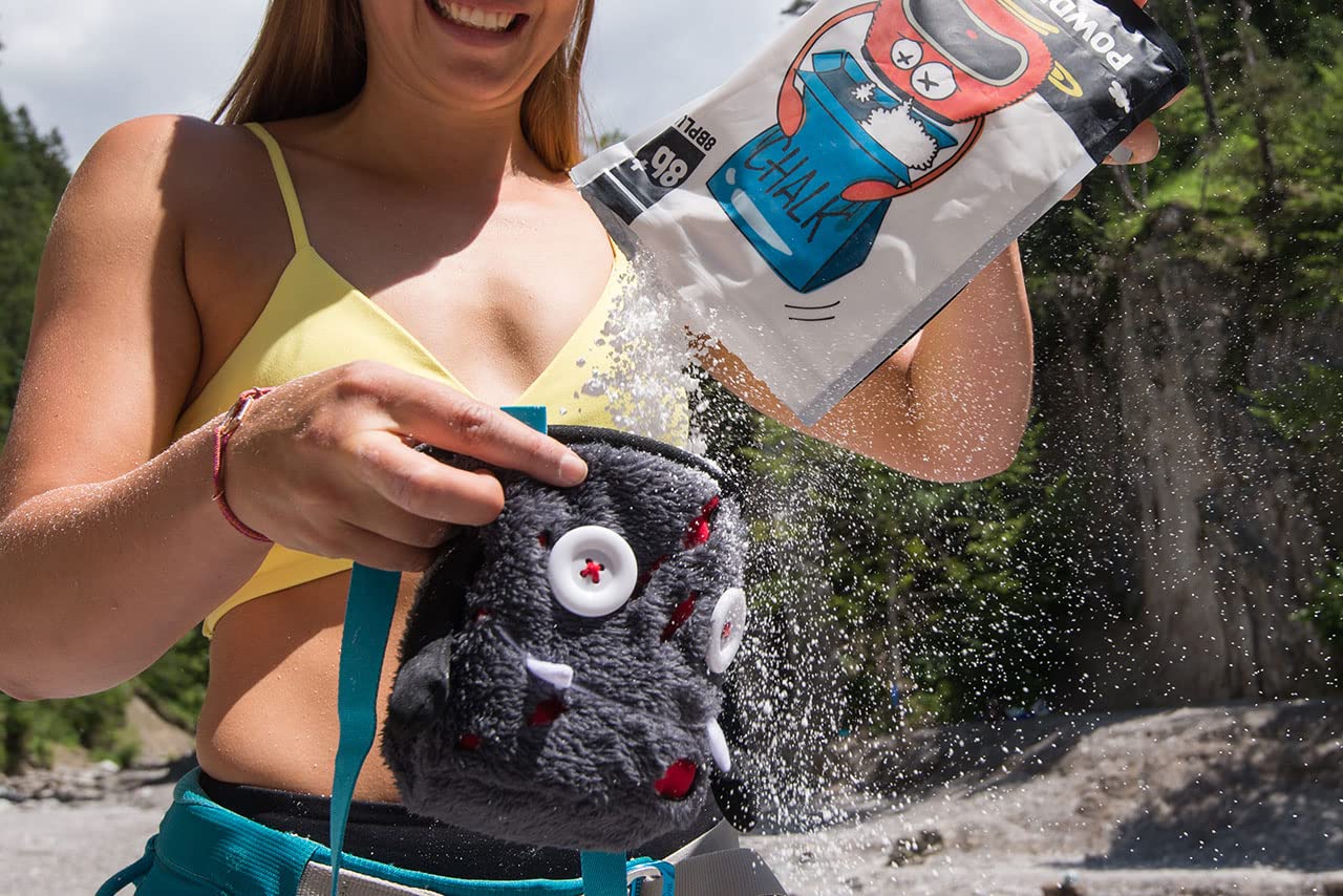 8BPLUS Kreidebeutel zum Klettern, Bouldern, Gürtel und Geschenkbox enthalten, breite Öffnung, Bürstenhalter für Links- und Rechtshänder (Duncan (Limited Edition))