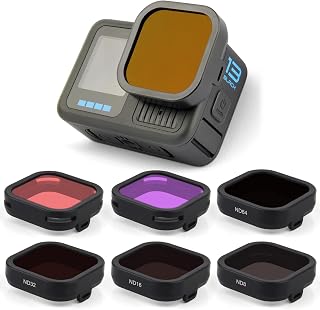GEPULY ND Filter Red Lens for GoPro Hero 13 Underwater Snorkel Accessories