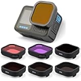 6-Pack ND Filter Lens Set for GoPro Hero 13 Black, ND8, ND16, ND32, ND64, Light Red, Magenta Filters, Snorkel Filter, Neutral Density Circular Polarizer, Protective for Color Correction