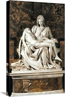 Art.com Stretched Canvas Print Pieta by Michelangelo, 12" x 18"