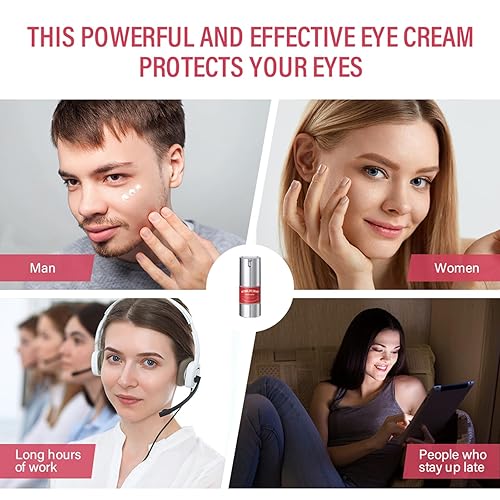 Miniatura 7 de paminify Crema de ojos con retinol para ojeras e hinchazón, antienvejecimiento para debajo de los ojos, reduce las arrugas y líneas finas, con